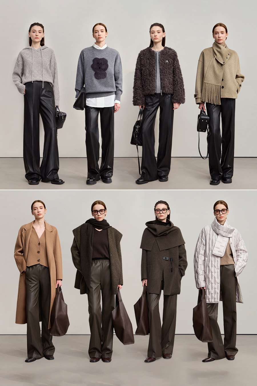 Casual Versatile Leather Long Pants|AMII-AMII.com