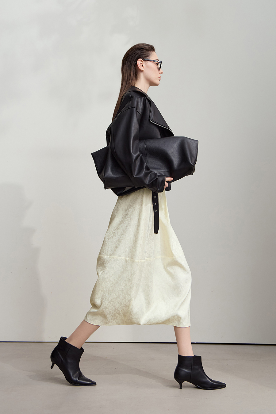 Heavy Jacquard Skirt|AMII-AMII.com