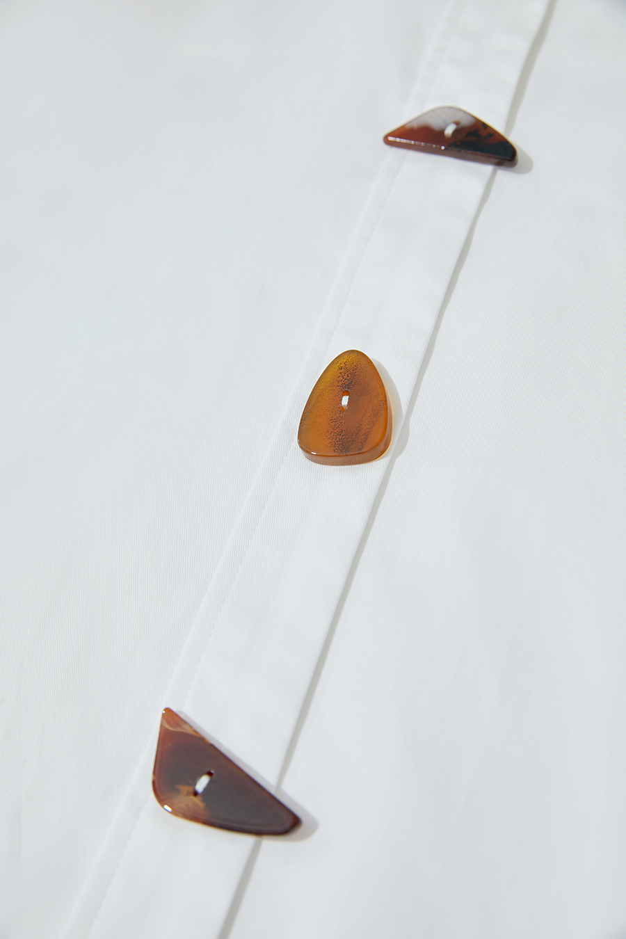 Mid - Length All - Cotton Loose Shirt|AMII-AMII.com