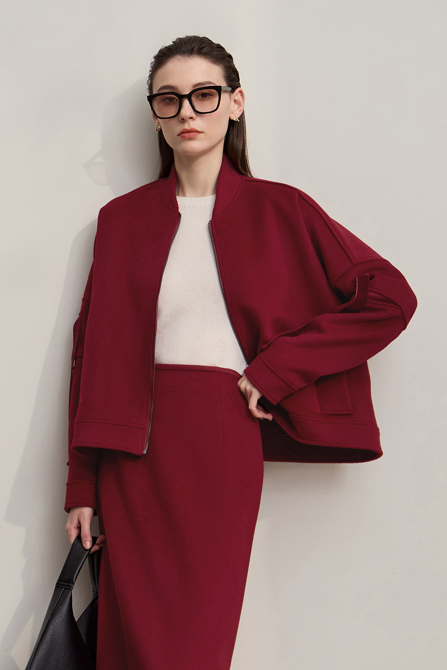 Baseball Collar Woolen Coat|AMII-AMII.com