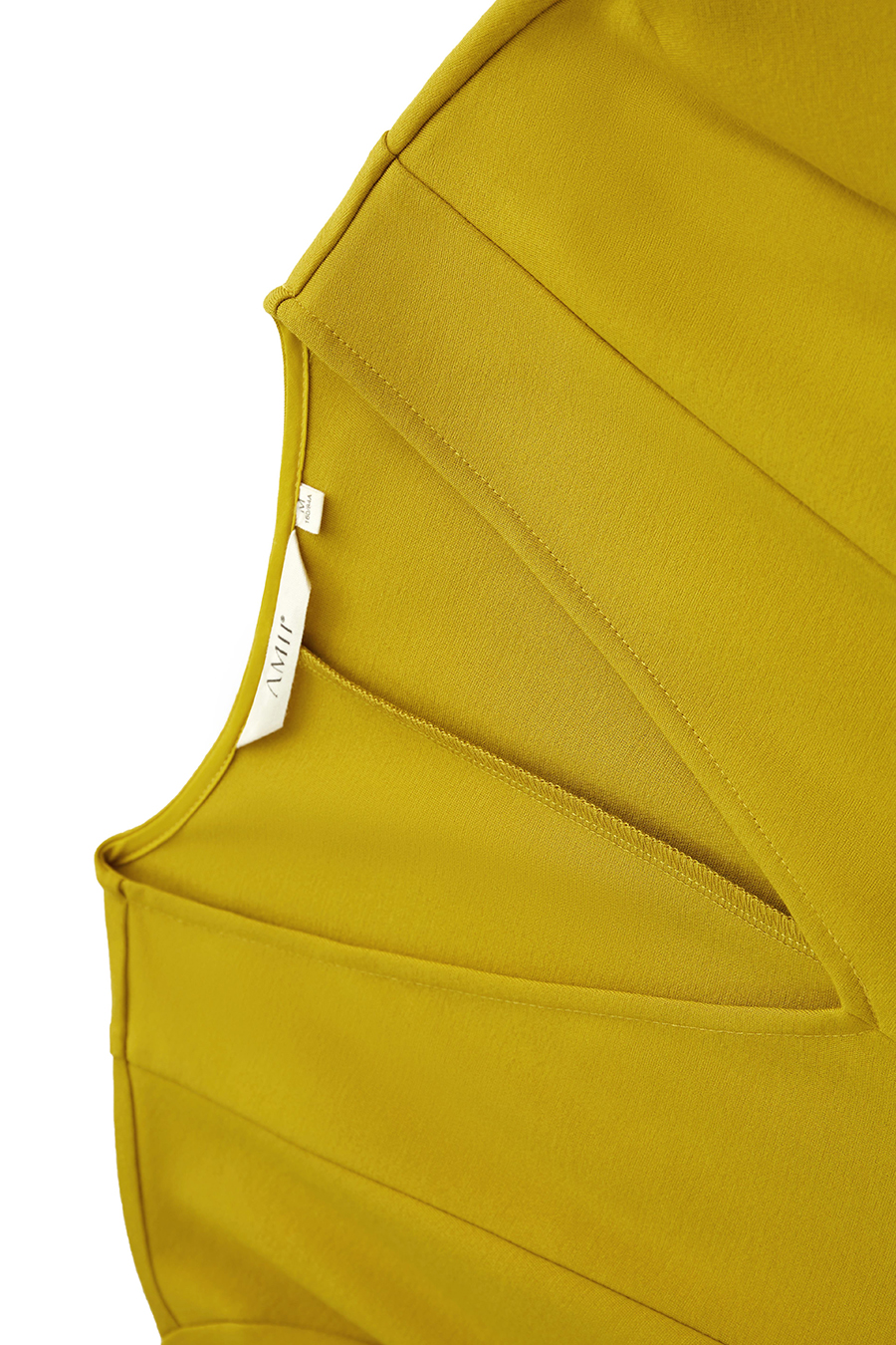 Paneled Slim Fit V-Neck Dress|AMII-AMII.com