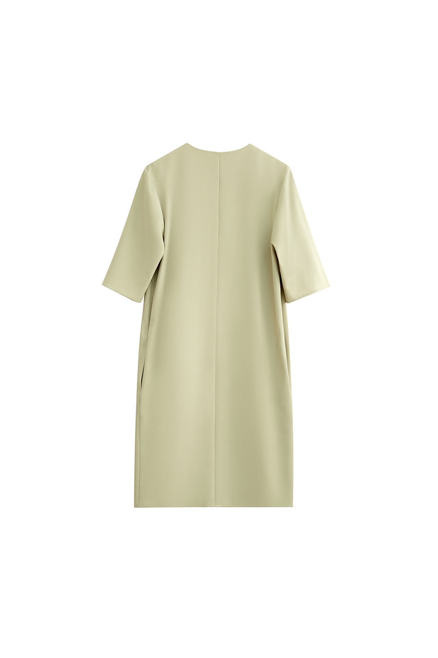 Elegant commuter V-neck dress|AMII