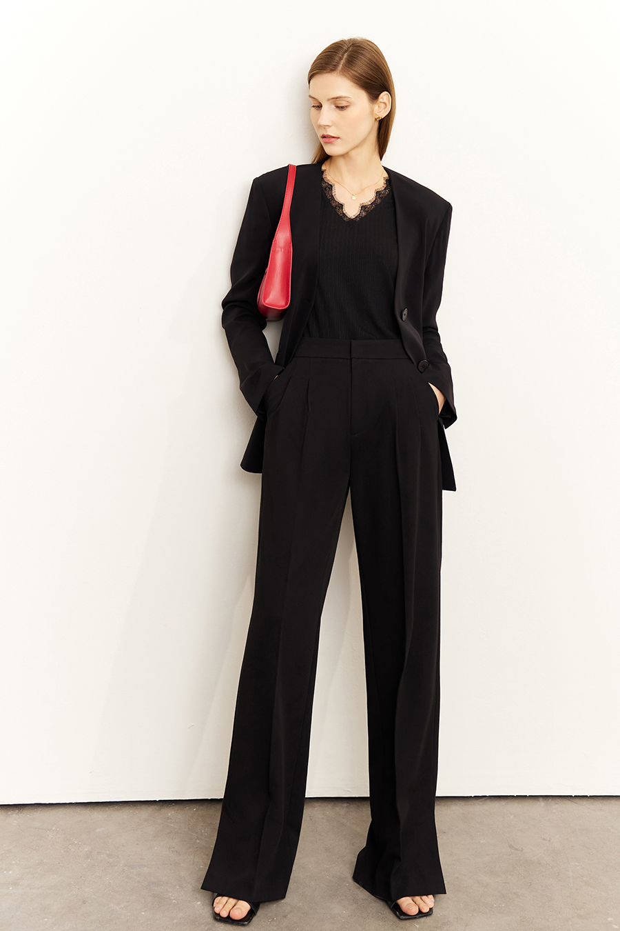 Eyelash Lace V - Neck Camisole|AMII-AMII.com