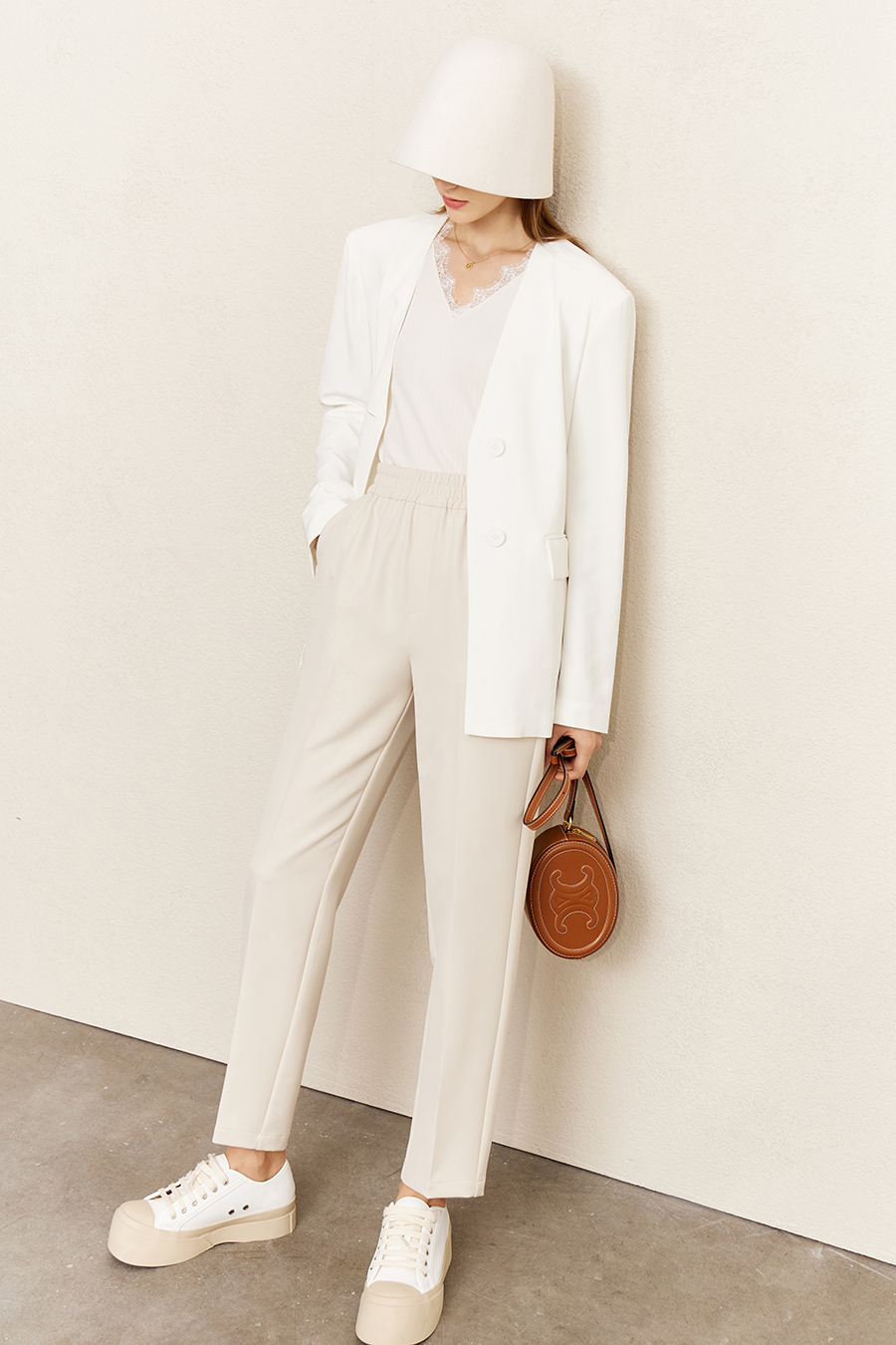 Eyelash Lace V - Neck Camisole|AMII-AMII.com