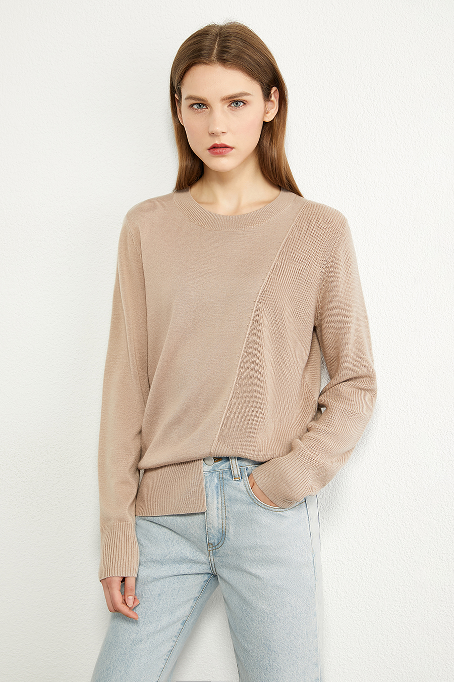 Irregular Design Loose Sweater|AMII-AMII.com