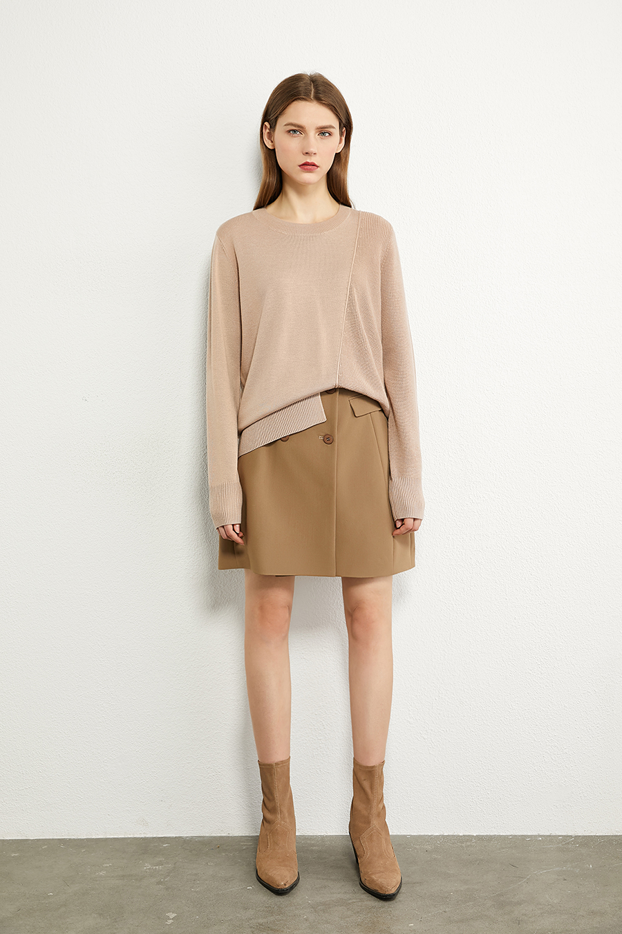 Irregular Design Loose Sweater|AMII-AMII.com