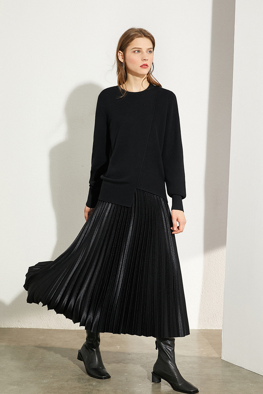 Irregular Design Loose Sweater|AMII-AMII.com