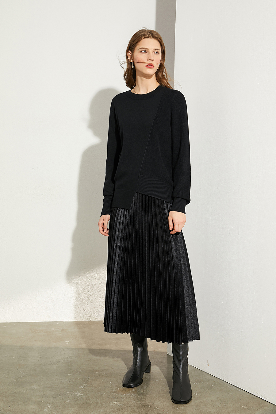 Irregular Design Loose Sweater|AMII-AMII.com