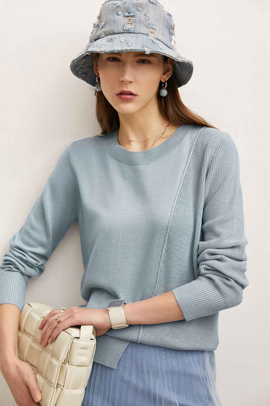 Irregular Design Loose Sweater|AMII-AMII.com