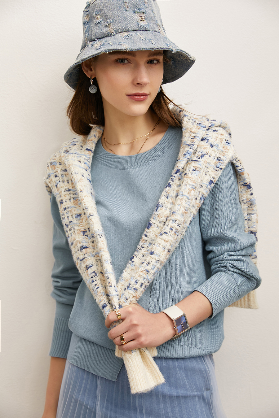 Irregular Design Loose Sweater|AMII-AMII.com