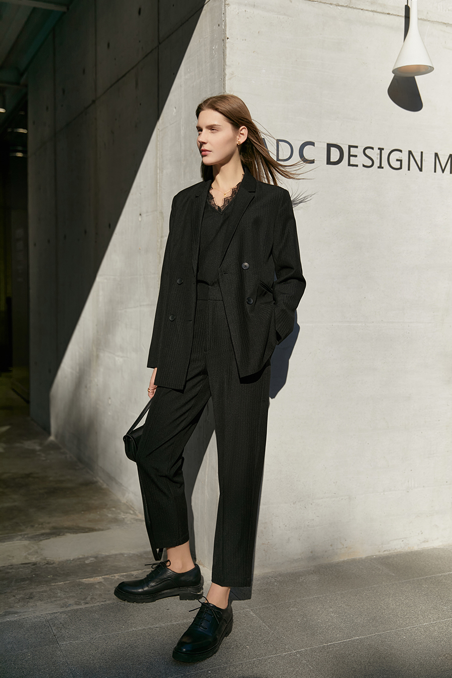 Mid - Length Lapel Suit Jacket|AMII-AMII.com