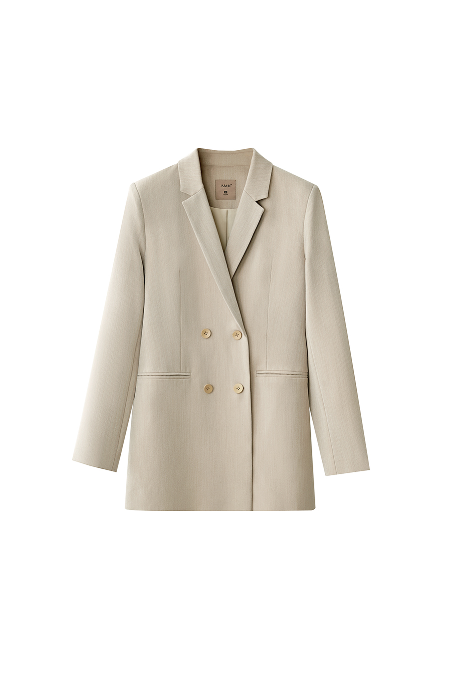 Mid - Length Lapel Suit Jacket|AMII-AMII.com