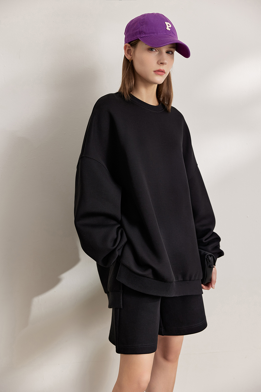 Air Cotton Sweatshirt & Bermuda Shorts Set