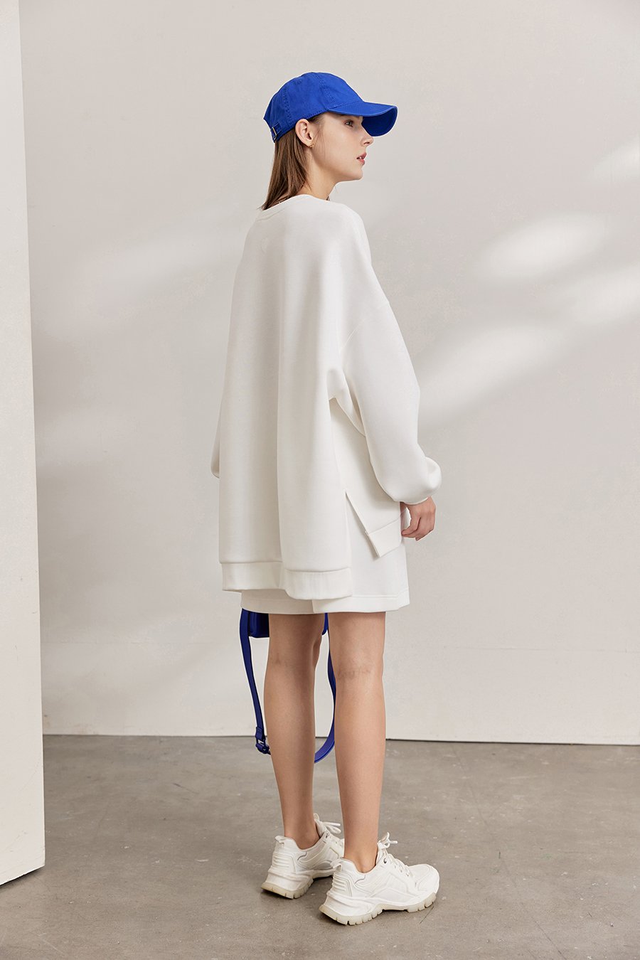 Air Cotton Sweatshirt & Bermuda Shorts Set