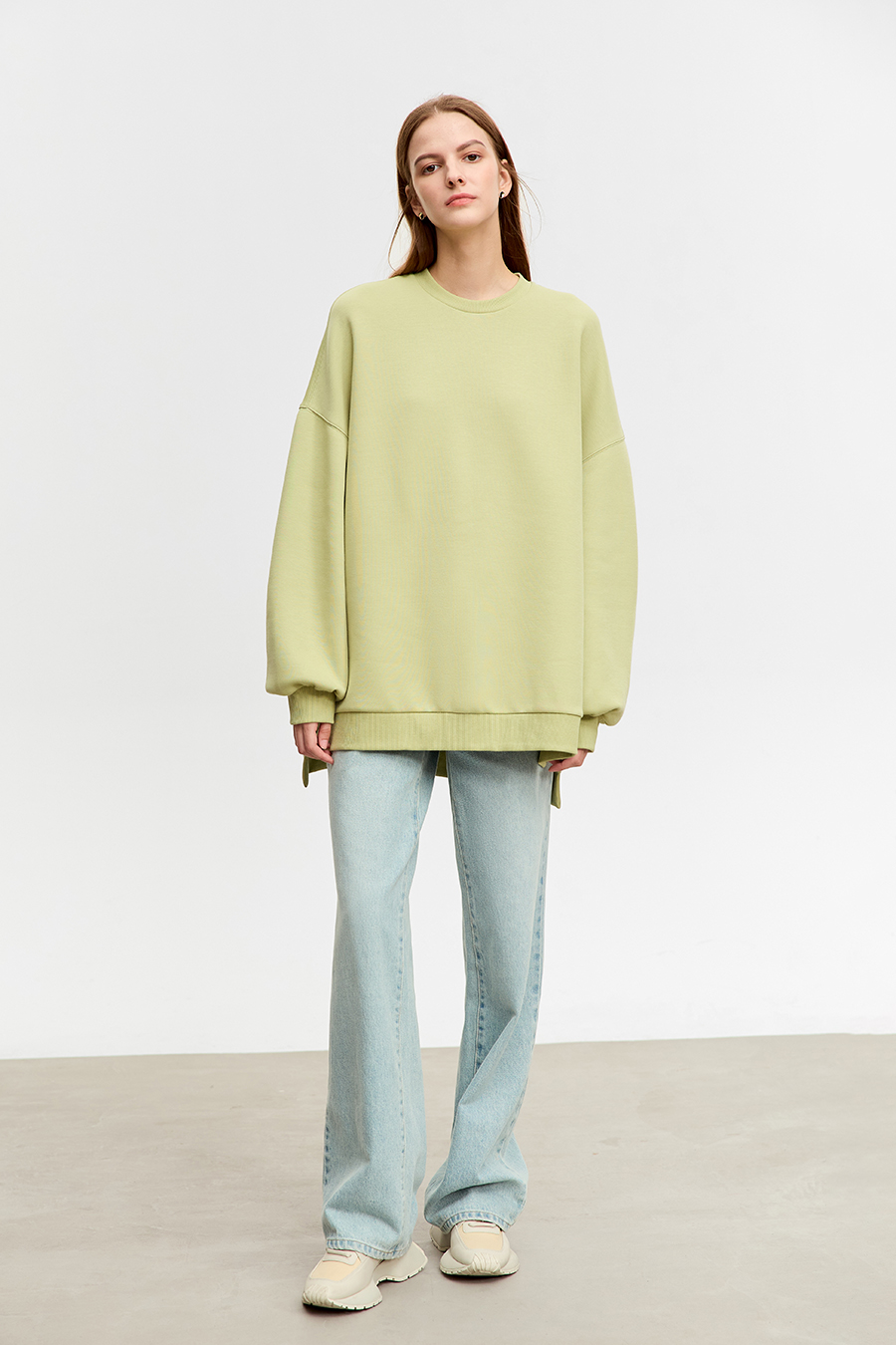 Air Cotton Sweatshirt & Bermuda Shorts Set