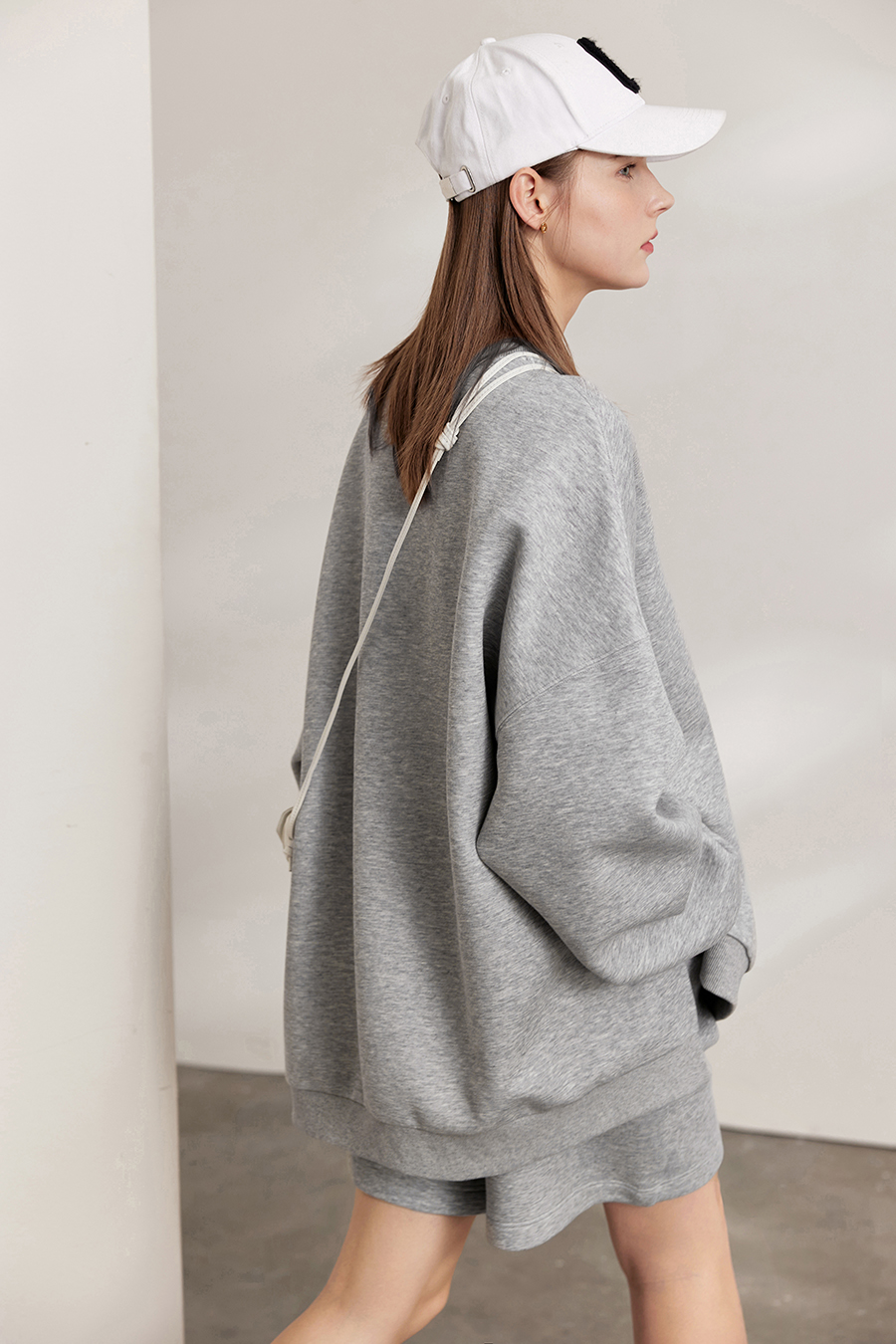 Air Cotton Sweatshirt & Bermuda Shorts Set