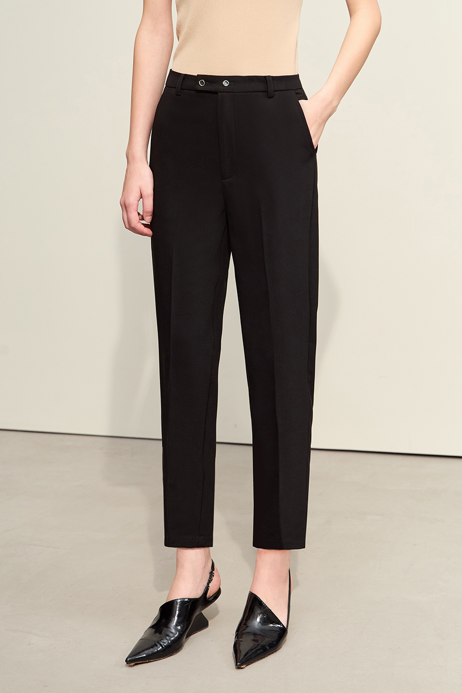 Commuting Tapered Casual Nine - pants|AMII-AMII.com