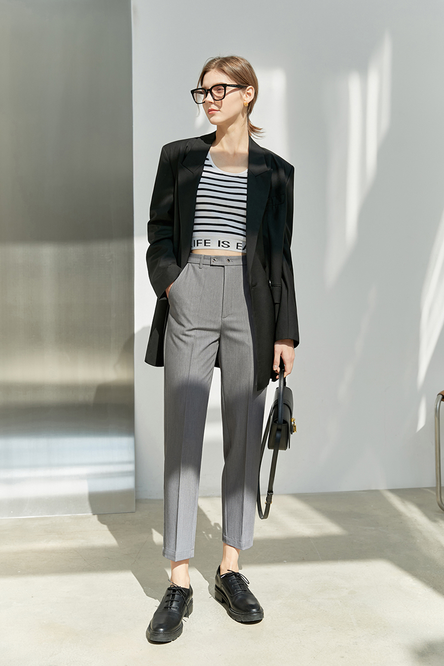 Commuting Tapered Casual Nine - pants|AMII-AMII.com