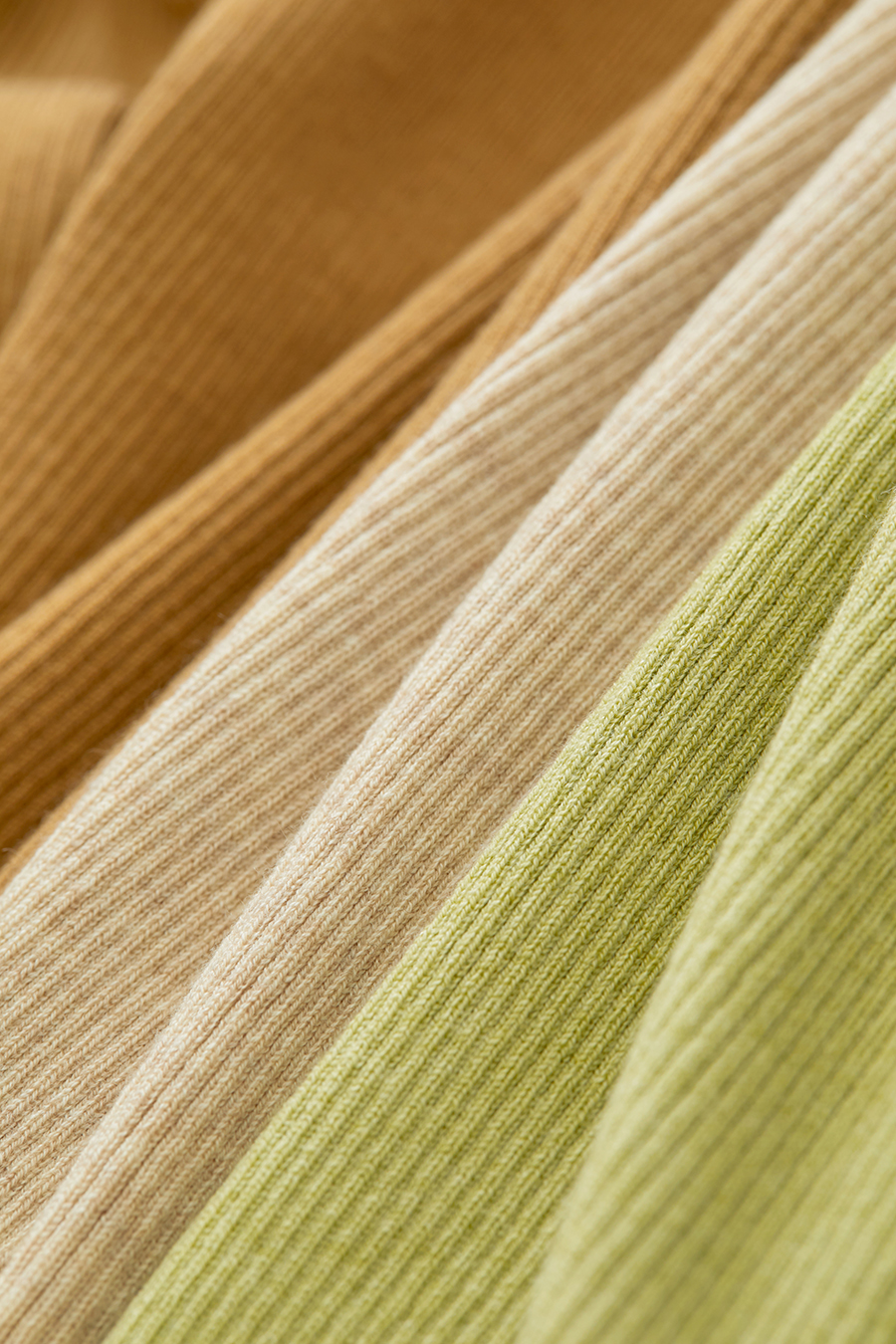 Mock Neck Ribbed Sweater|AMII-AMII.com