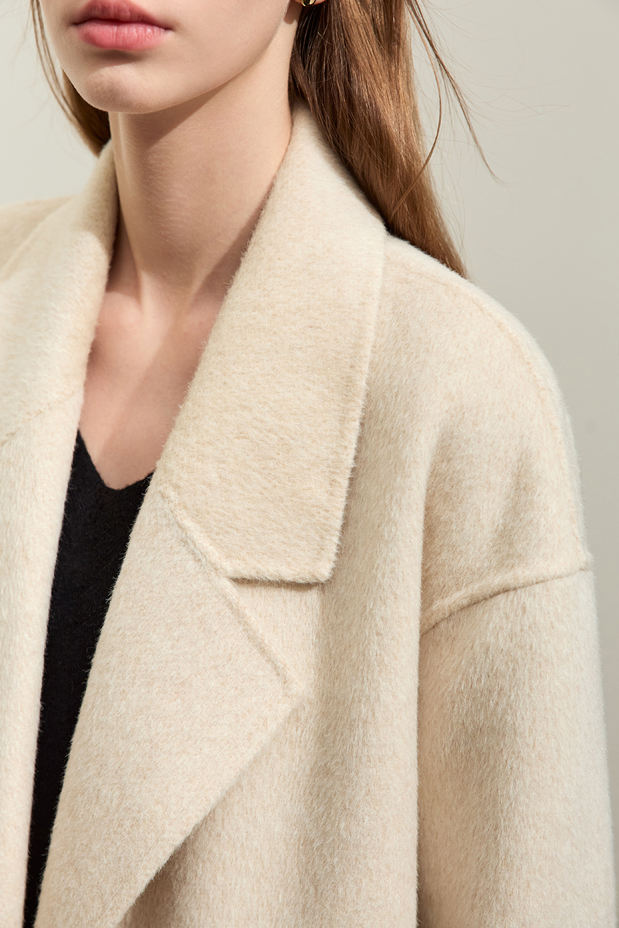 Alpaca Wool Double - faced Fabric|AMII-AMII.com