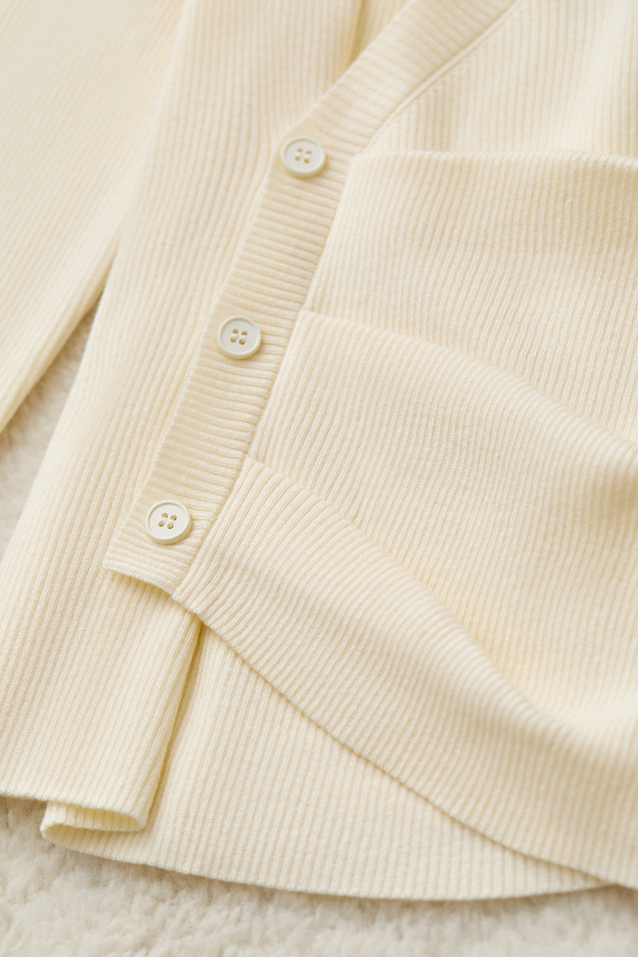 V - Neck Fake Placket Knitted Sweater|AMII-AMII.com