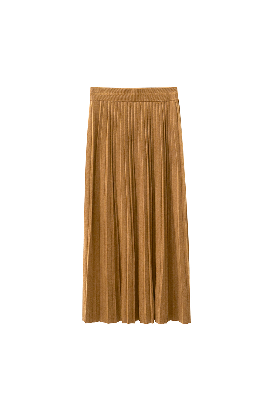 Knitted Pleated Skirt|AMII-AMII.com