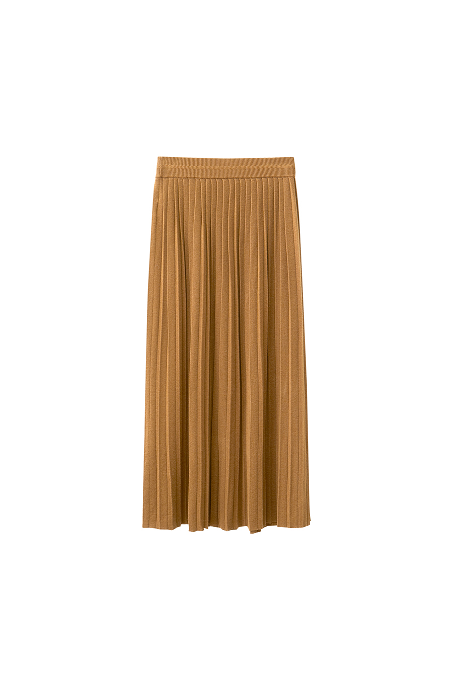 Knitted Pleated Skirt|AMII-AMII.com