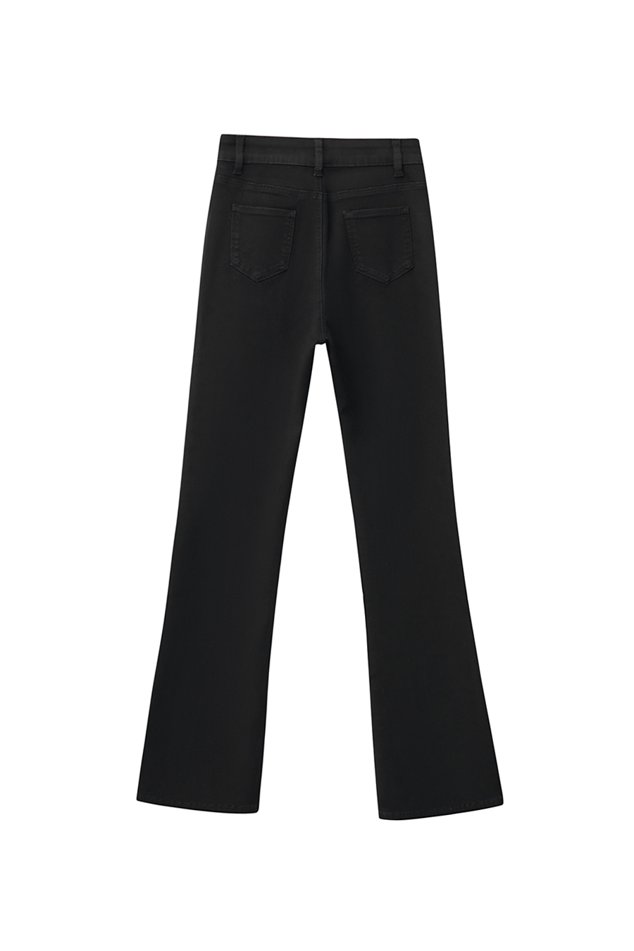 Slim Fit Black Denim Pants|AMII-AMII.com