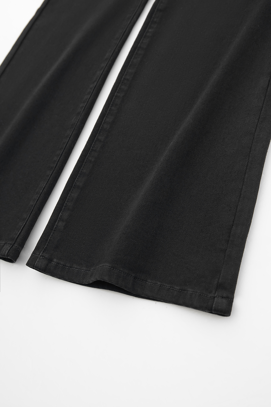 Slim Fit Black Denim Pants|AMII-AMII.com