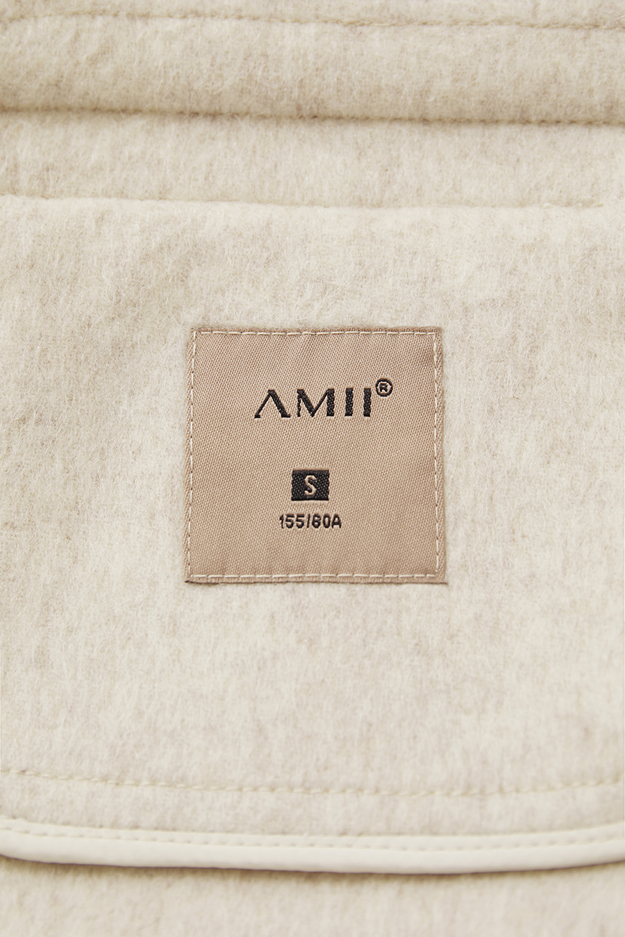Crew Neck All - Wool Double - faced Fabric|AMII-AMII.com