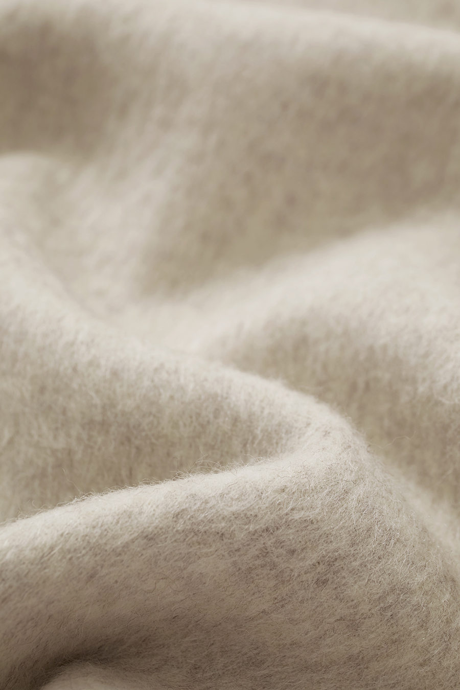 Crew Neck All - Wool Double - faced Fabric|AMII-AMII.com