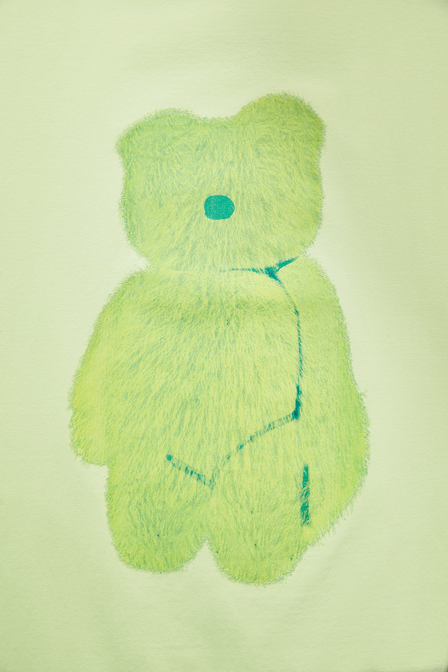 Hyaluronic acid fabric tee with bear print|AMII