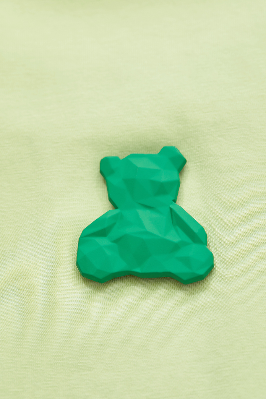 Hyaluronic acid fabric tee with bear print|AMII