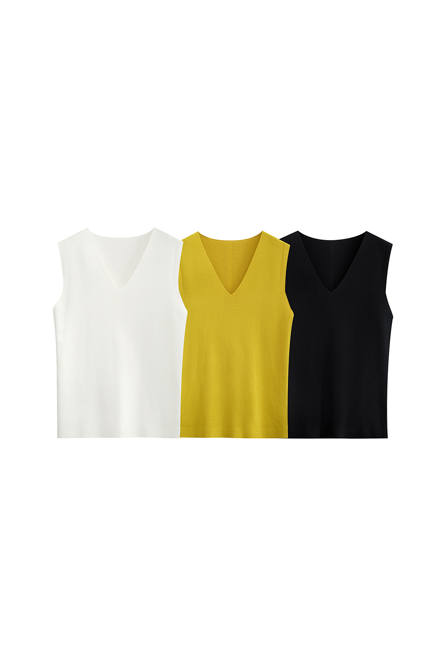 Bifilar Yarn V - Neck Slim Camisole|AMII-AMII.com