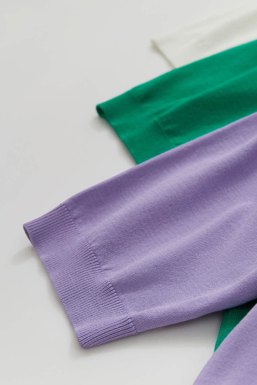 Polo Neck Heart Embroidery Knit Sweater