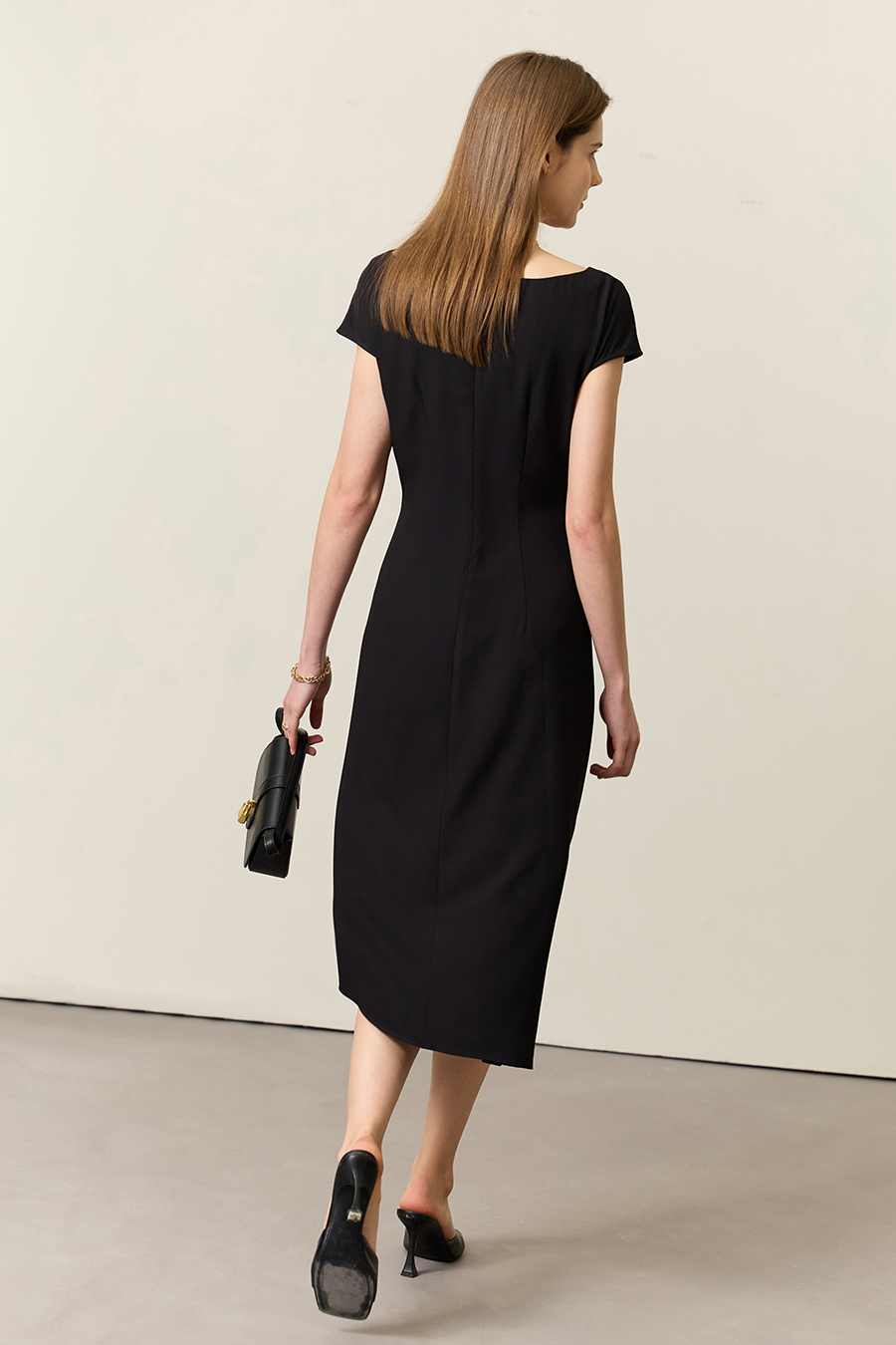 Off-shoulder Raglan Dress