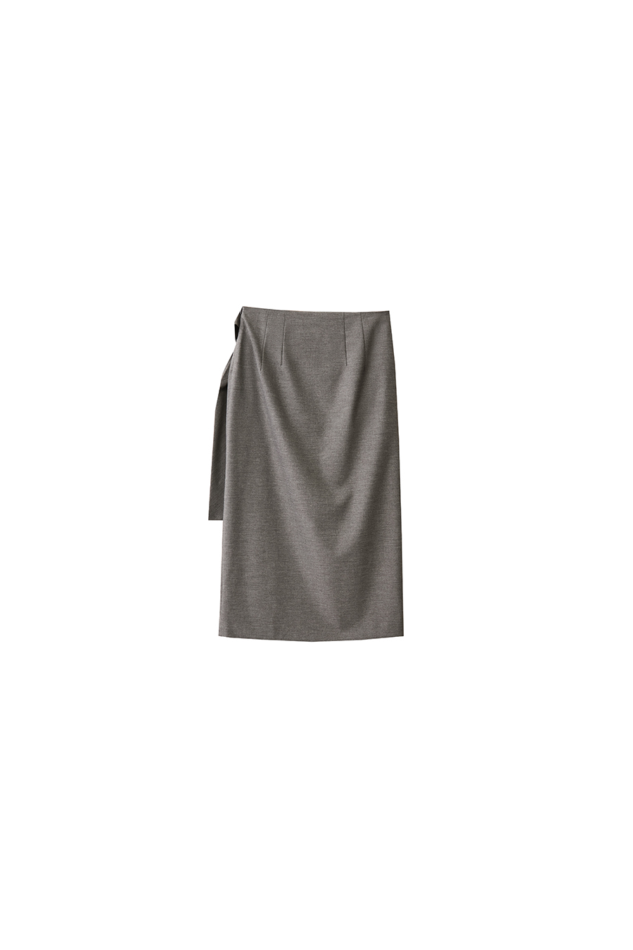 Tie Knot Slit Skirt