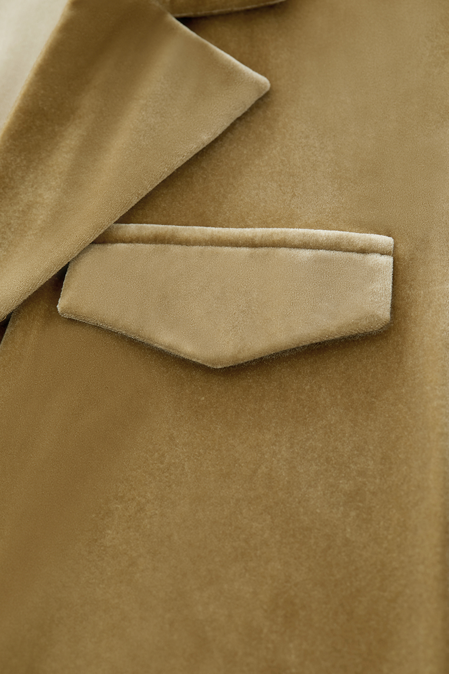 Blazer Collar Velvet Shirt