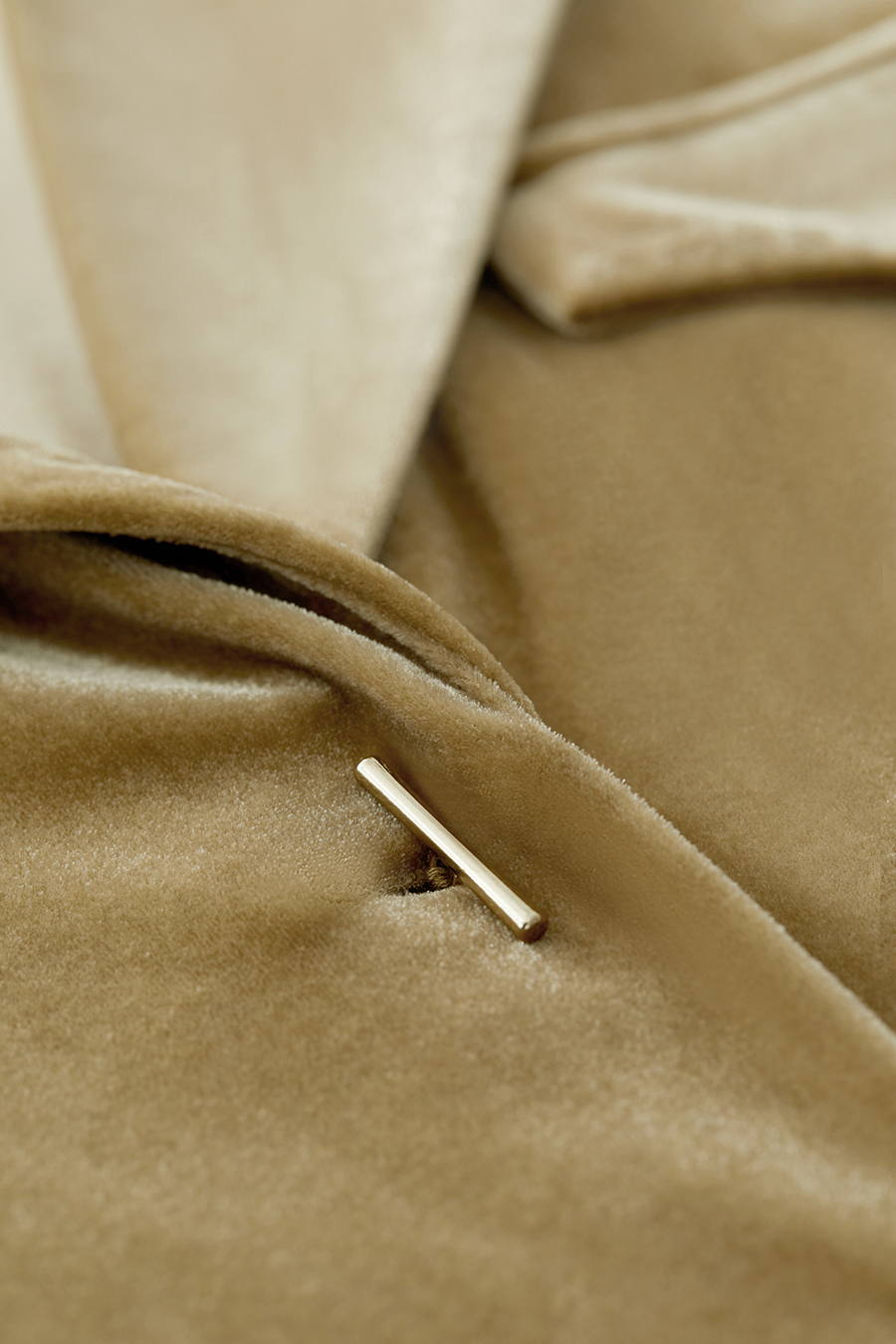 Blazer Collar Velvet Shirt