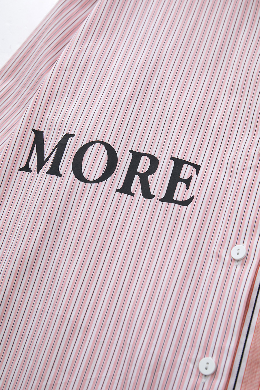 Letter Striped Drop-shoulder Shirt