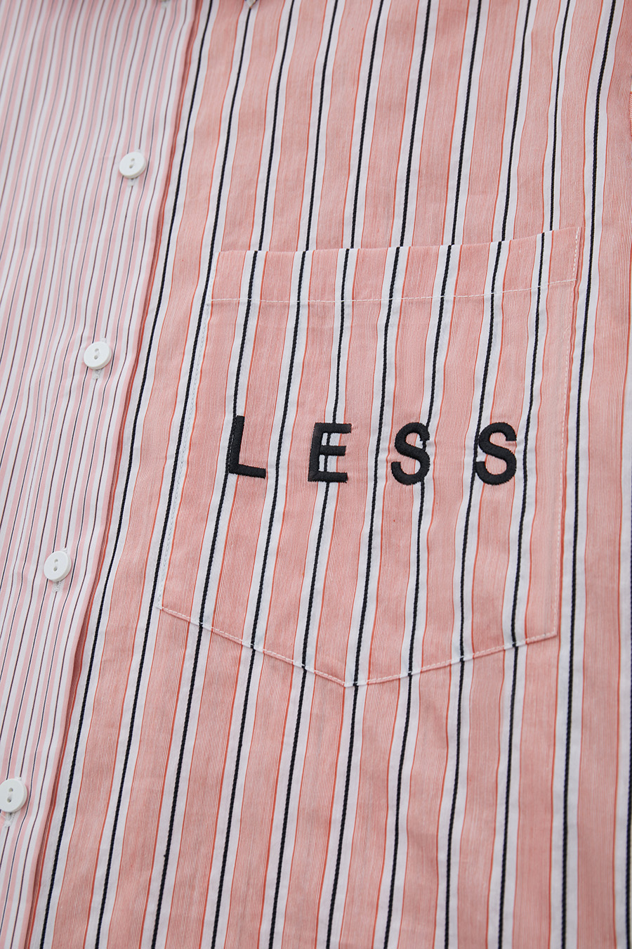 Letter Striped Drop-shoulder Shirt