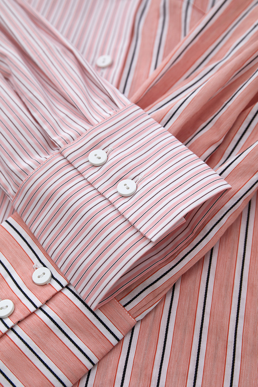 Letter Striped Drop-shoulder Shirt