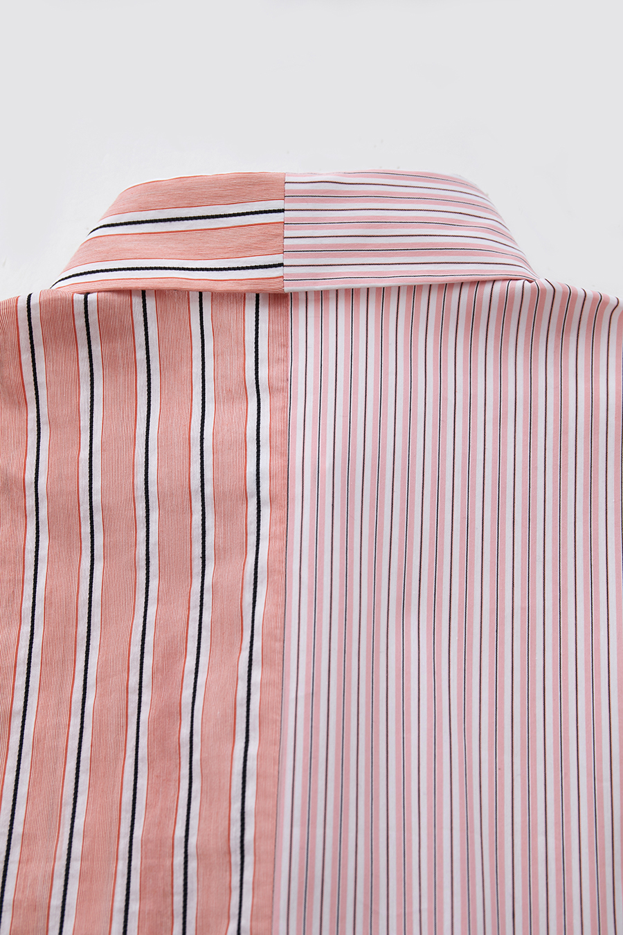 Letter Striped Drop-shoulder Shirt