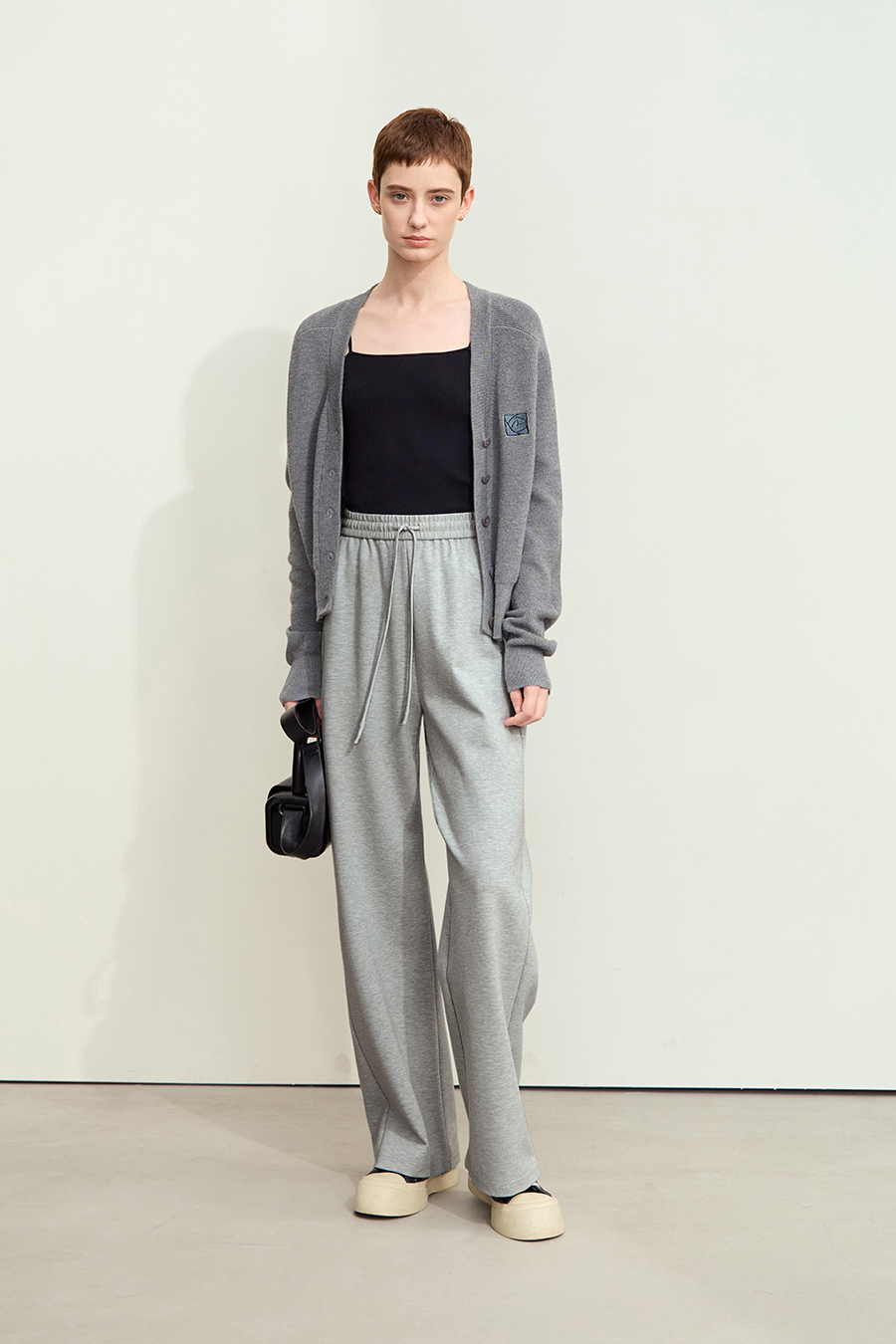 Belted Straight Leg Casual Long Pants|AMII-AMII.com