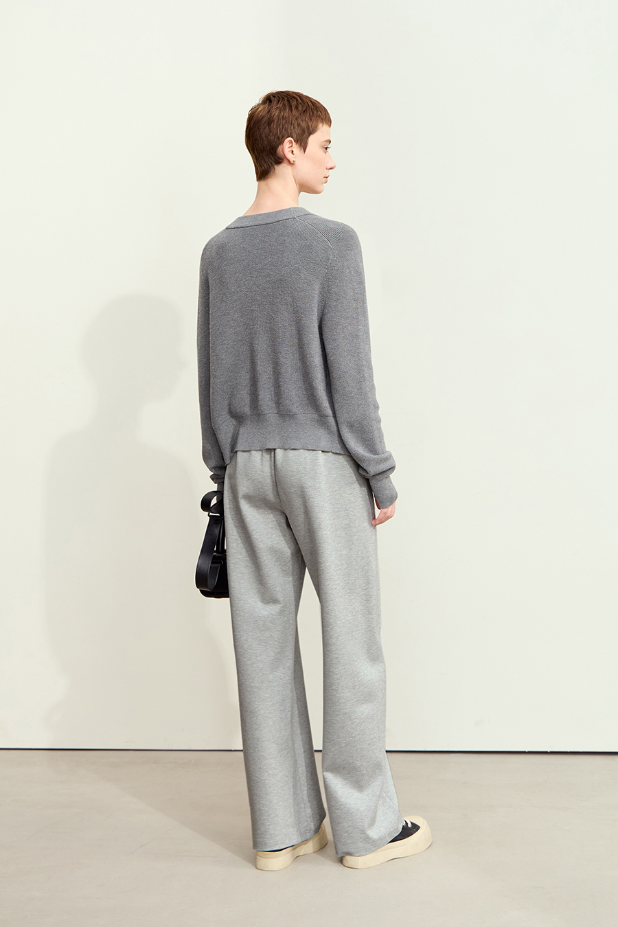 Belted Straight Leg Casual Long Pants|AMII-AMII.com