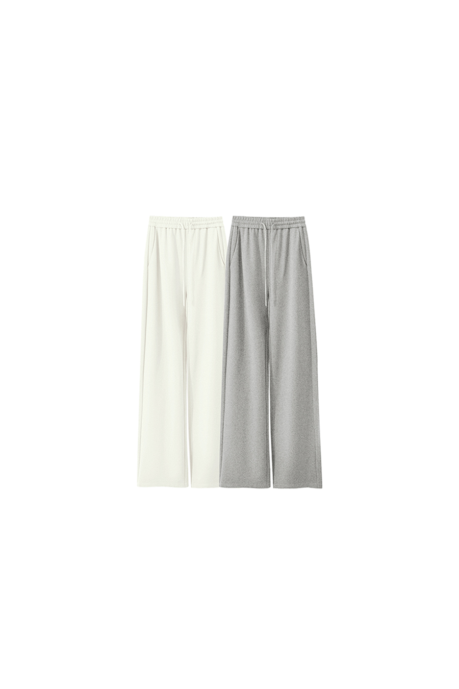 Belted Straight Leg Casual Long Pants|AMII-AMII.com