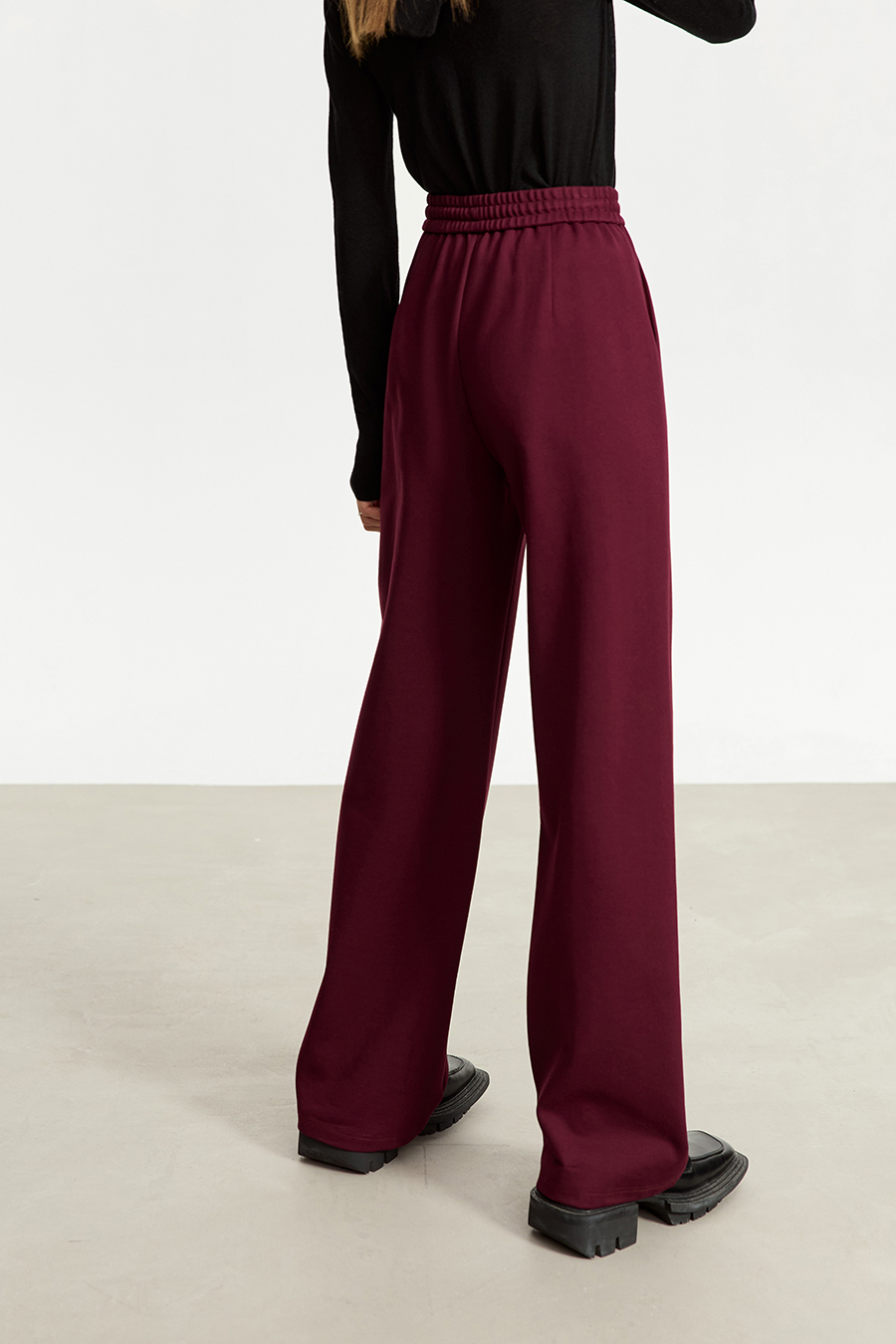 Belted Straight Leg Casual Long Pants|AMII-AMII.com