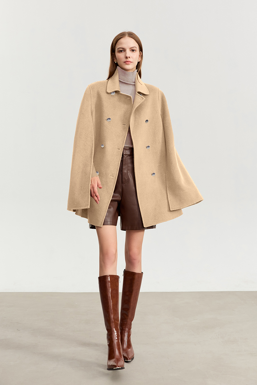 Belted Wool Double - faced Fabric|AMII-AMII.com