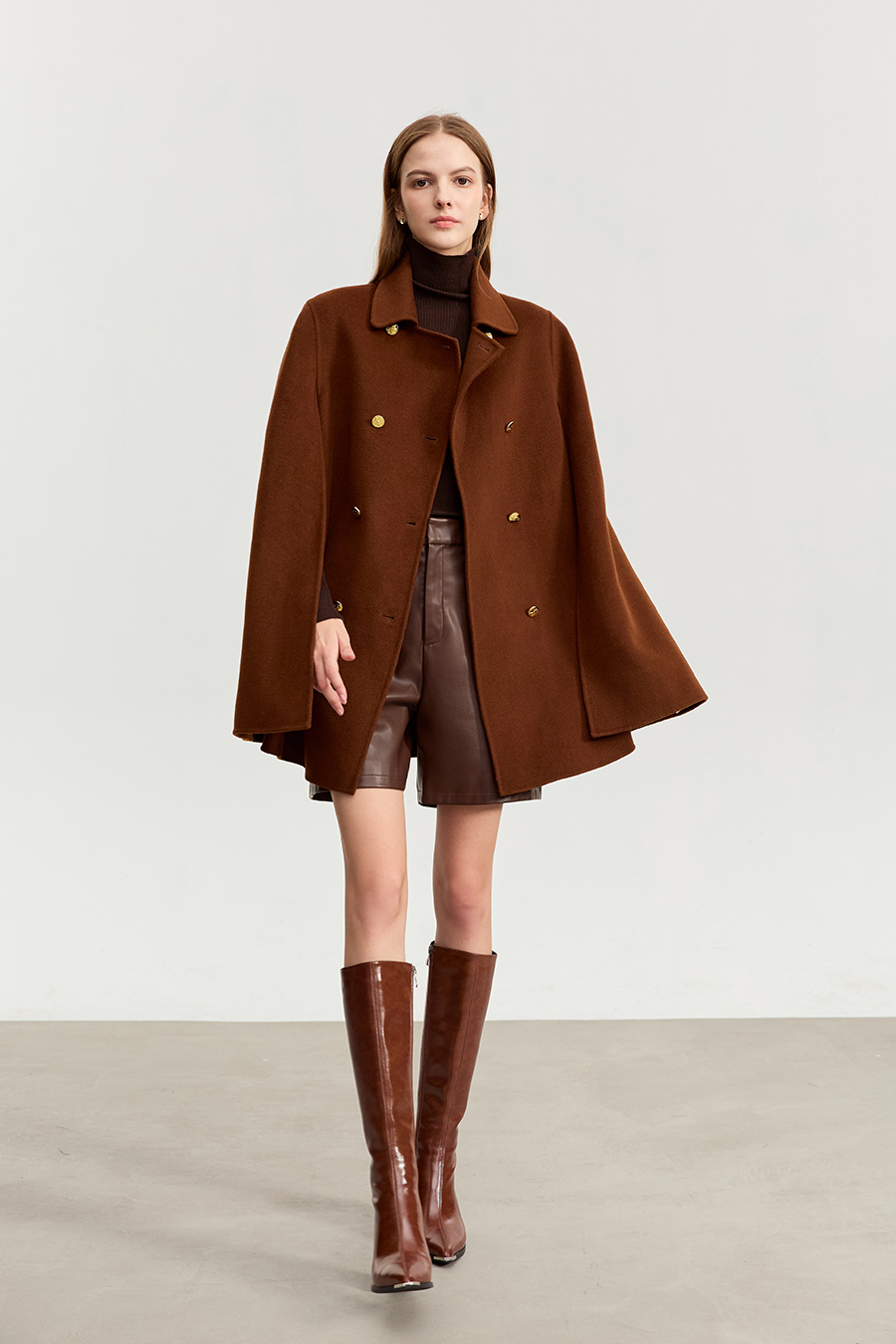 Belted Wool Double - faced Fabric|AMII-AMII.com