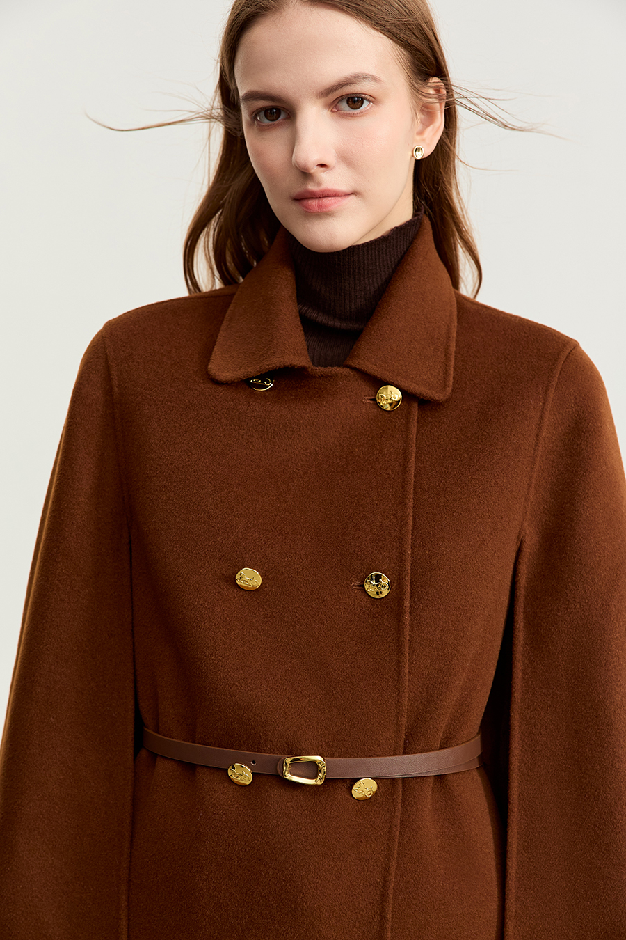 Belted Wool Double - faced Fabric|AMII-AMII.com